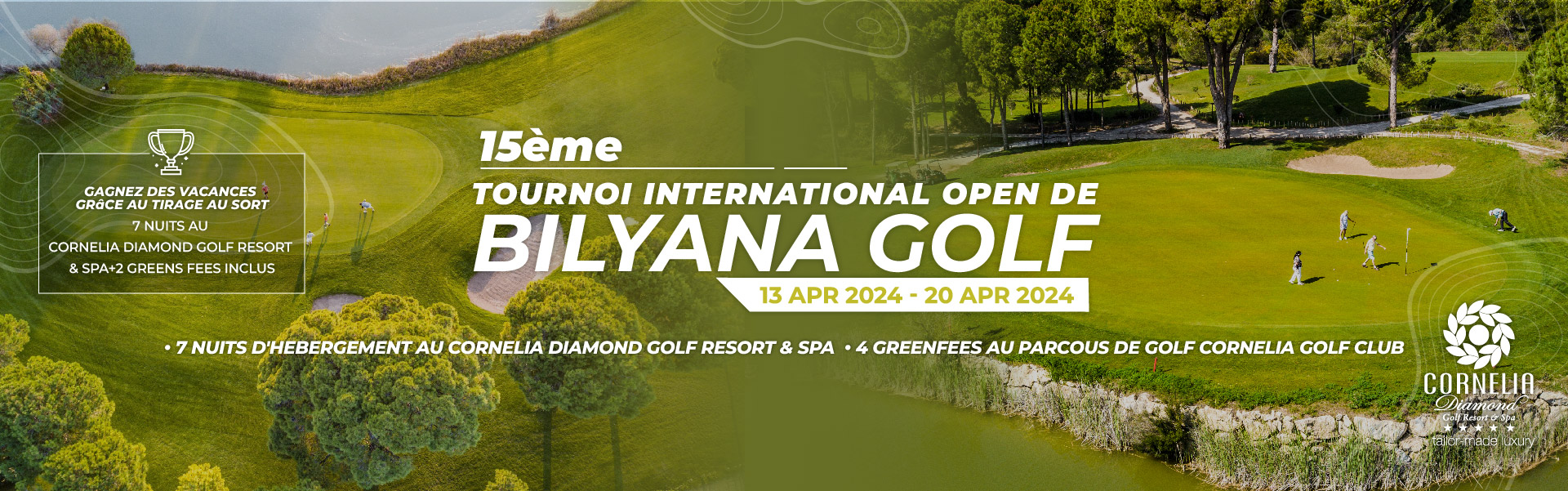 Bilyana Golf - 15ème TOURNOI INTERNATIONAL OPEN DE BILYANA GOLF